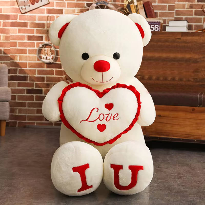 Oversized Plush Teddy Bear Backrest with Machine Washable Cover and Shape Retention Filling