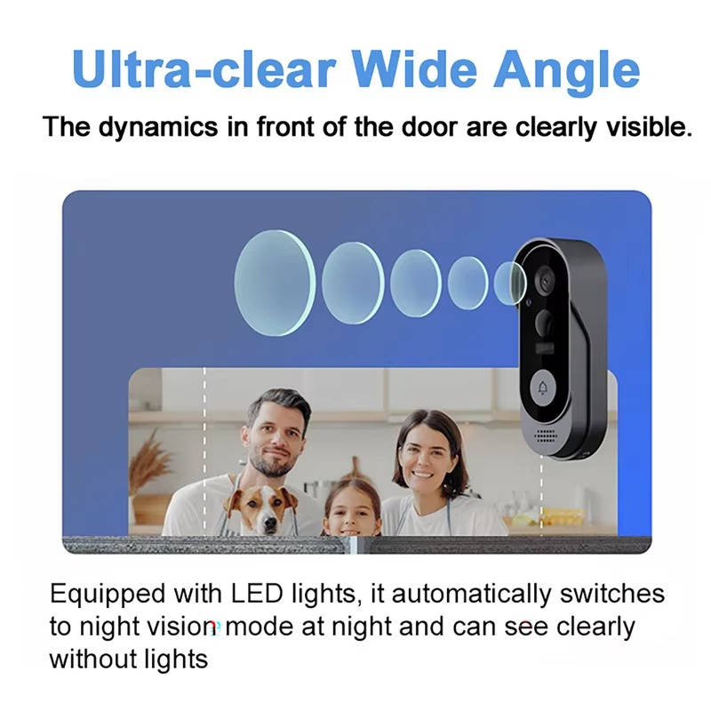 Video Doorbell with Local Storage and Two-Way Talk, HD Night Vision, Long Battery Life