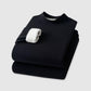 Men's Thermal Underwear with Silk Velvet Blend and High Neck Design