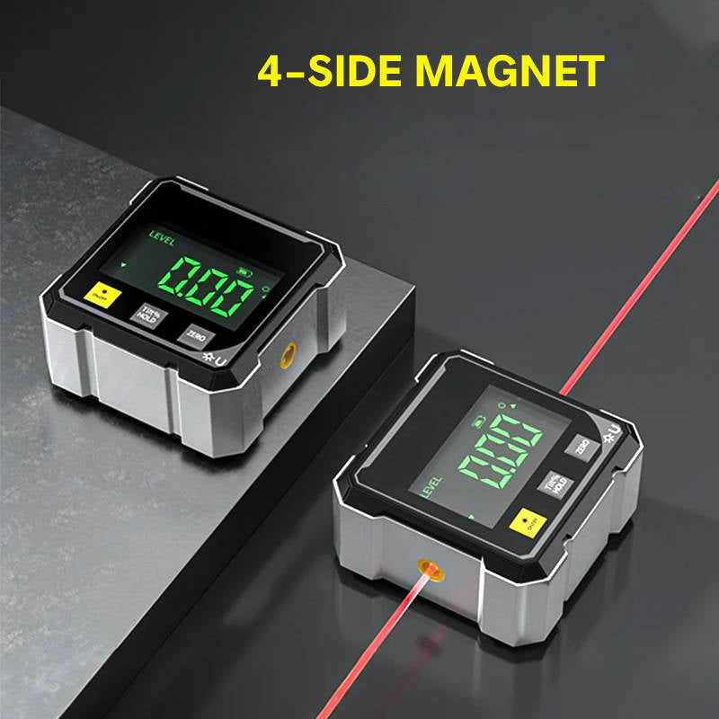 Angle Measurement Tool with LED Display and Magnetic Mount, 0.2 Degree Accuracy