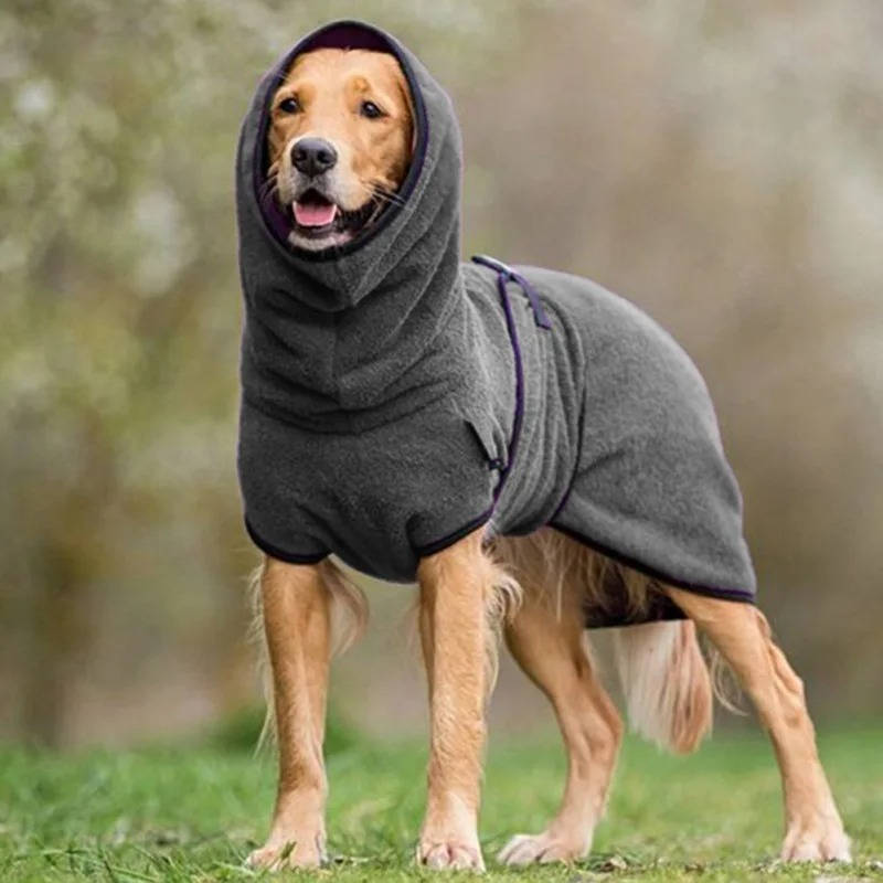 Dog Winter Coat with Reflective Strips and Soft Warm Lining, Water Resistant