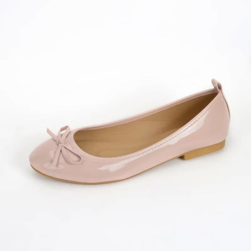 Women's Ballet Flats with Arch Support and Cushioned Insole, Slip-On Design