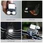 Rechargeable COB LED Headlamp with Motion Sensor, IPX5 Water Resistant 90 Degree Headlight for Running, Camping, and Fishing
