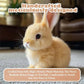 Interactive Bunny Rabbit with Touch Activation and Voice Response, Hopping and Ear Wiggling