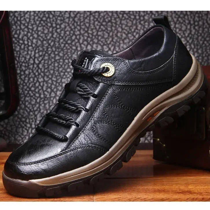 Mens Support Shoes with Memory Cotton Insole and Arch Alignment, Shock Absorption