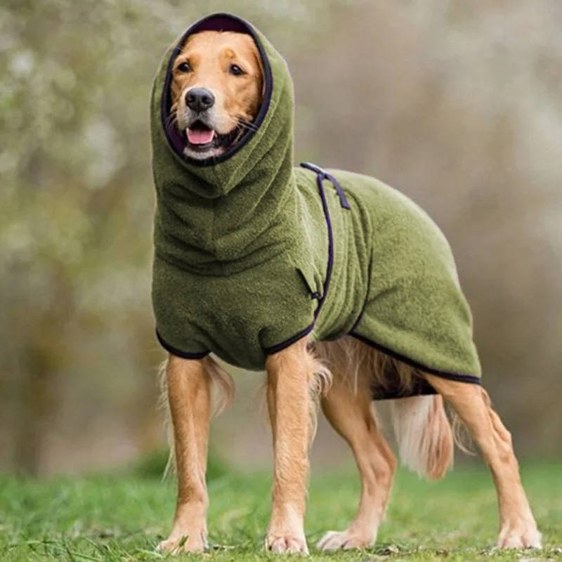 Dog Winter Coat with Reflective Strips and Soft Warm Lining, Water Resistant