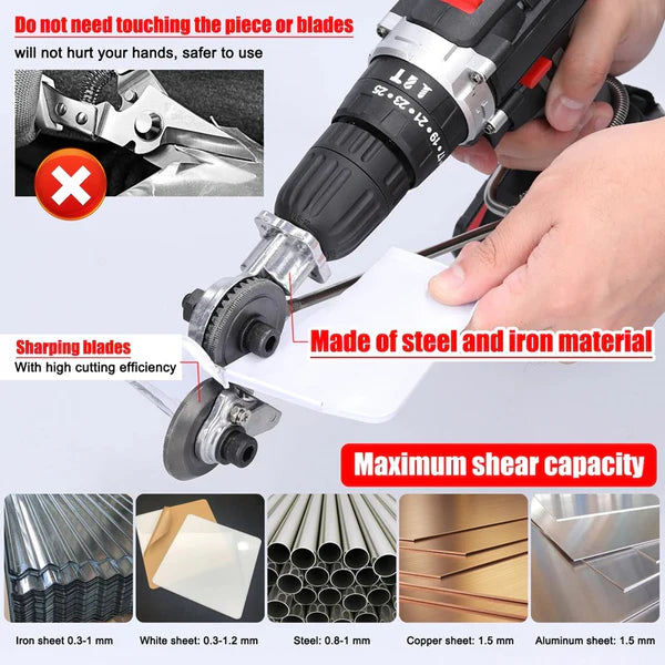 Heavy Duty Metal Cutting Adapter for Electric Drill