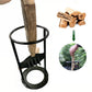 Log Splitter with Fixed Cast Iron Blade for Firewood, Zero Moving Parts
