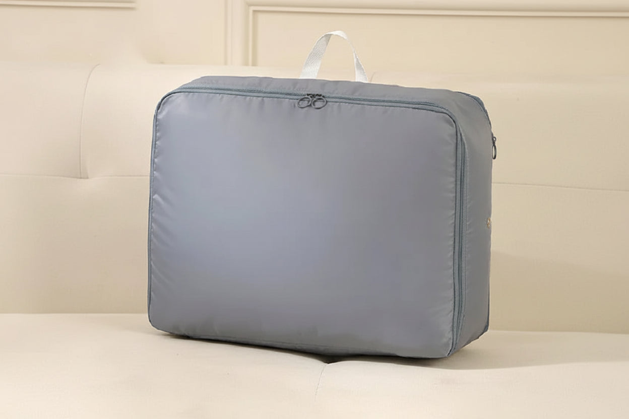 Compression Storage Bag with Built-In Zipper and Moisture-Resistant Fabric, Sturdy Handles