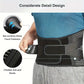 Lower Back Support Brace with Dual Pad System and Six Support Strips