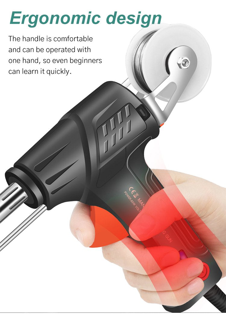 Laser Welding Tool with Ceramic Core and Dual-Mode Operation, Lightweight Ergonomic Body