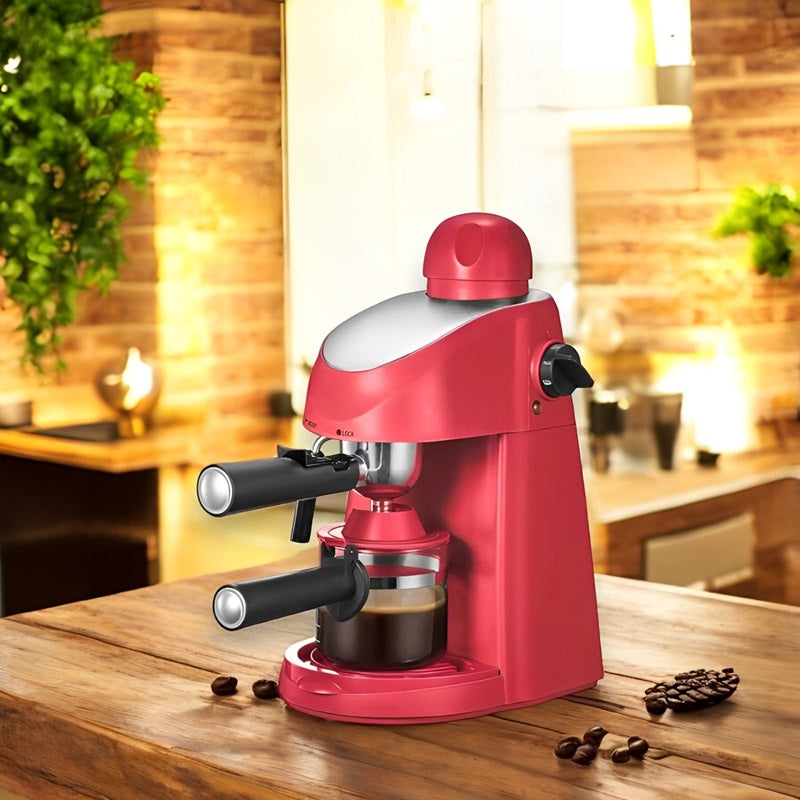 Espresso Machine with Steam Wand and Milk Frother, 4 Cup Capacity