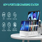 Multiple Device Fast Charging Station with 6-Port USB Organizer