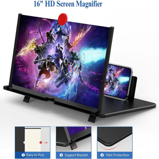 16 Inch Phone Screen Magnifier for Movies, Videos, and Gaming