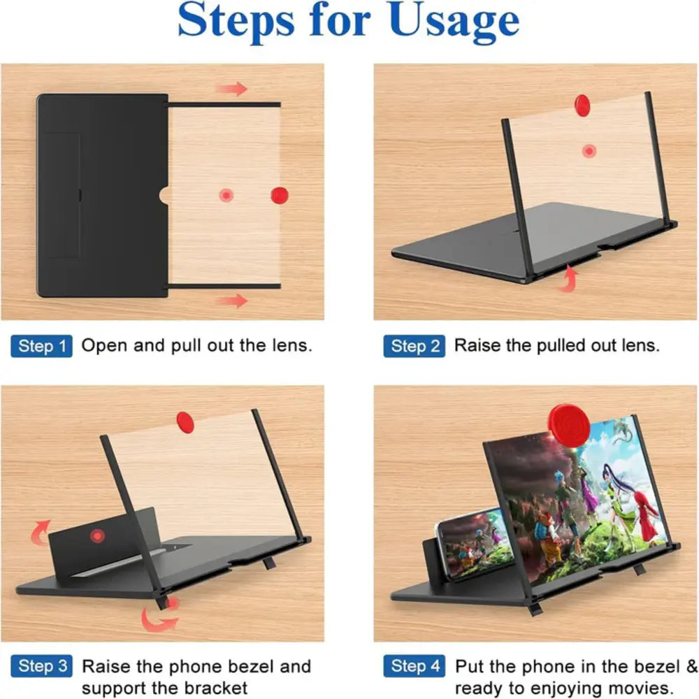 Magnifier Compouter Movie 16 Inch Phone Screen Magnifier for Movies, Videos, and Gaming
