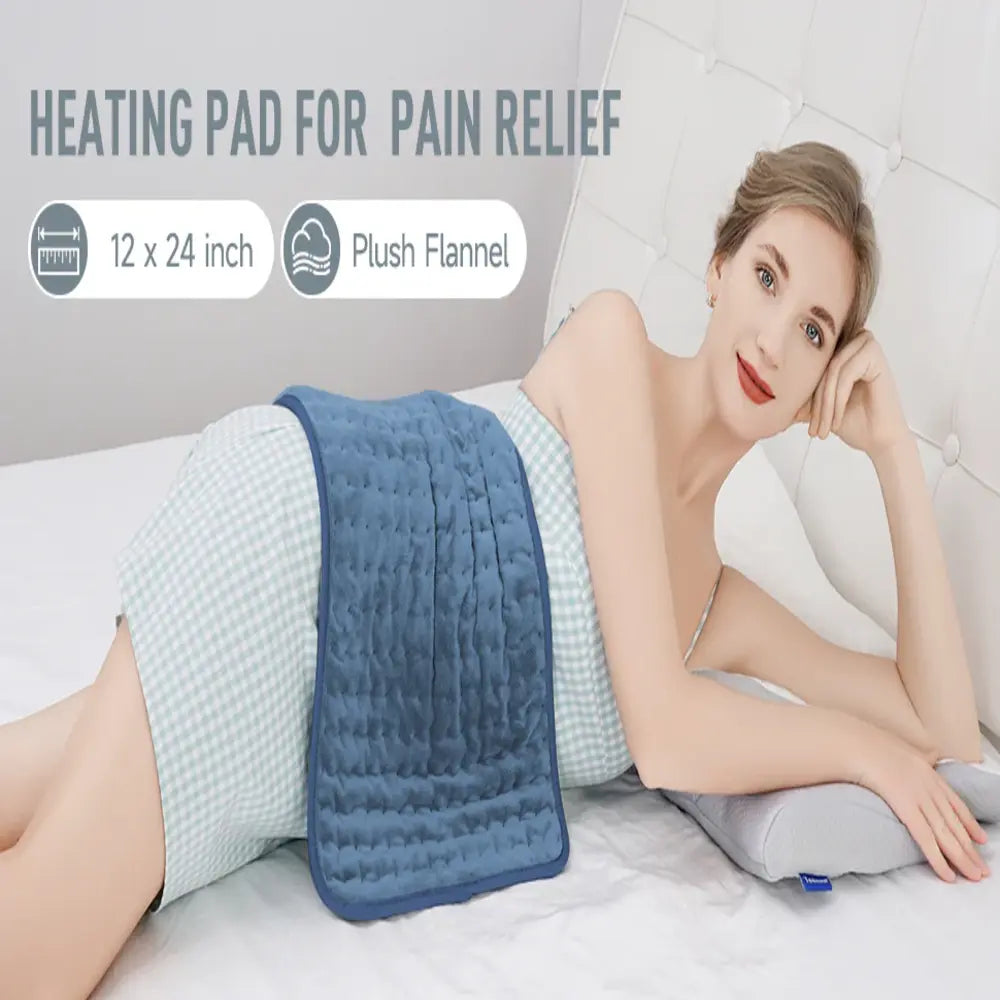 Electric Heating Pad for Back Pain Relief with Massaging Heat