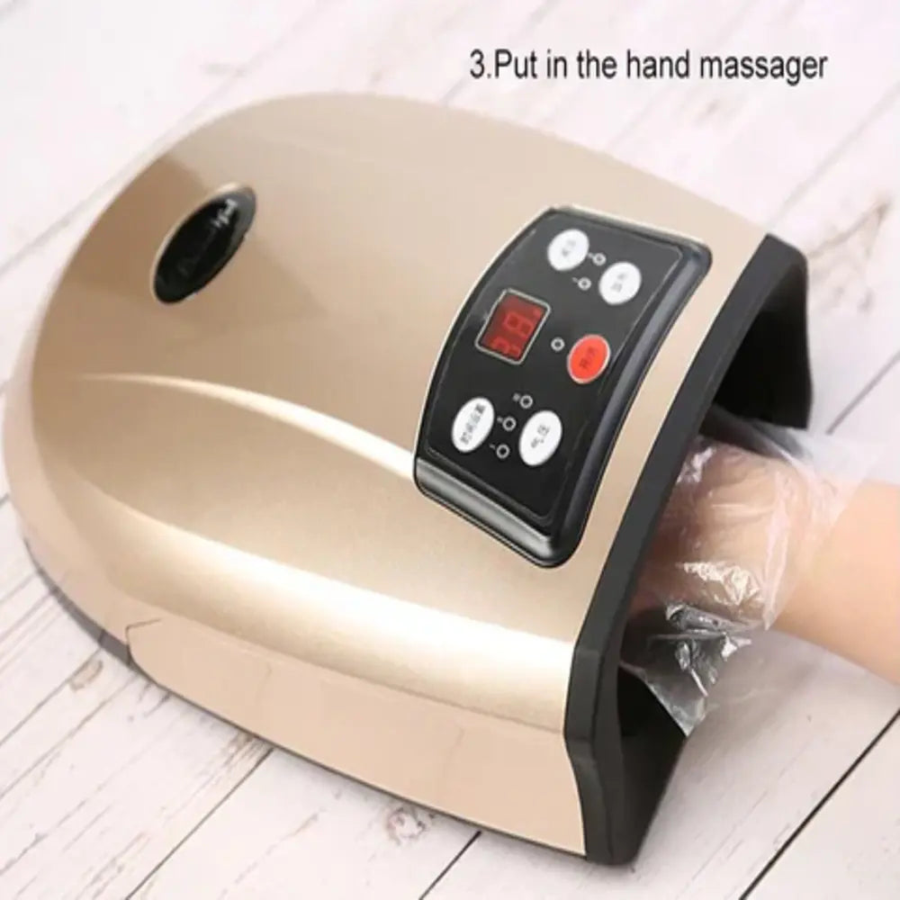 Heated Hand Massager, Air Compression Finger and Palm Massage Device for Arthritis Relief
