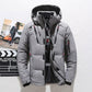 Insulated Jacket with Removable Hood and Tailored Fit, Full-Zip Closure