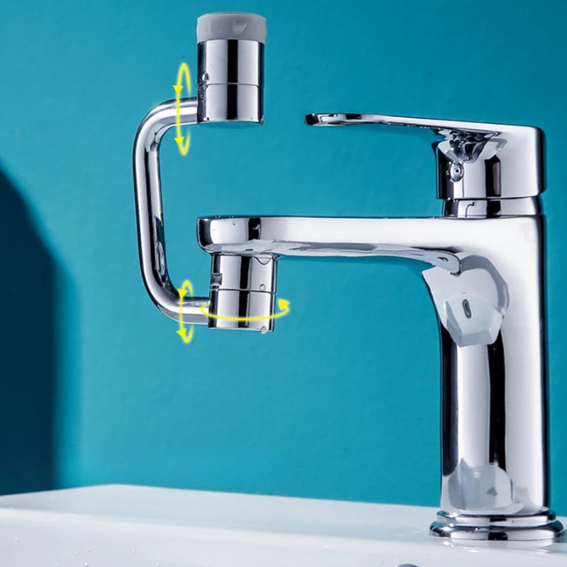 Rotating Faucet Extender with Dual Spray Modes and 1080 Degree Flexibility