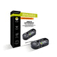 Laser Radar Detector with Solar Panels and LED Visibility Lights for Bikes