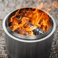 Smokeless Fire Pit with Airflow Chamber and Removable Ash Pan, Portable Stainless Steel