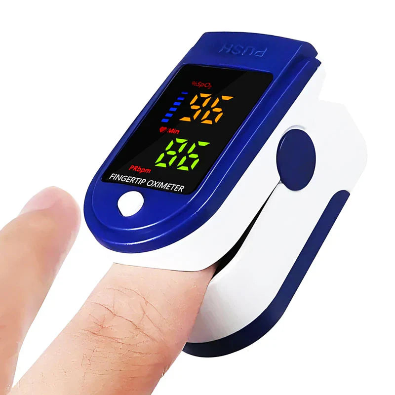 Fingertip Oxygen Meter with HD LED Display and Pulse Rate Reading