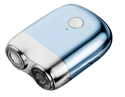 Compact Electric Shaver with Magnetic Charging Base and IPX7 Water Resistance