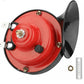 Compact Car Horn with Built-In Air Compressor and Train Style Tone, 12-24V