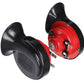 Compact Car Horn with Built-In Air Compressor and Train Style Tone, 12-24V