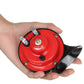 Compact Car Horn with Built-In Air Compressor and Train Style Tone, 12-24V