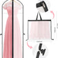 71-Inch Garment Bag with Full-Length Zipper and Dual Handles for Gowns