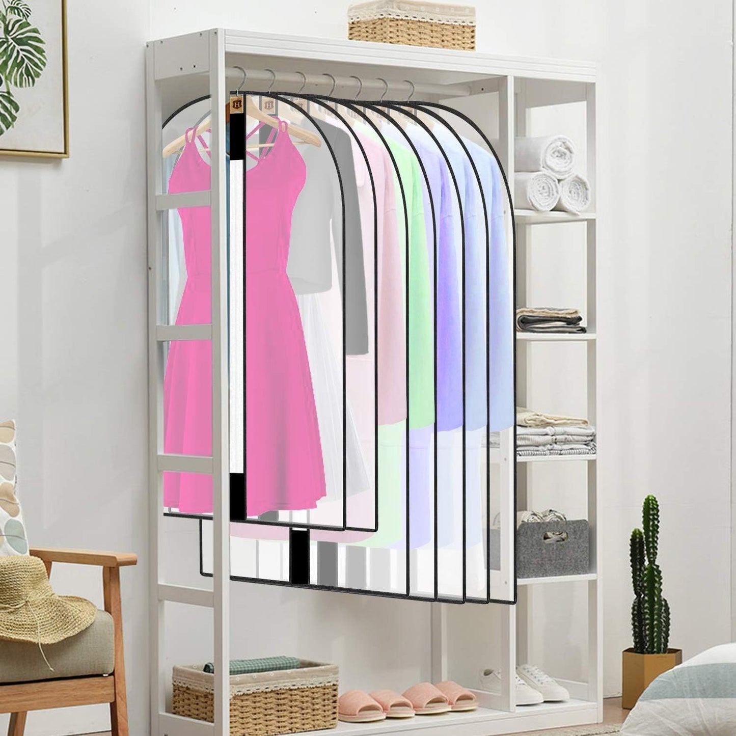 71-Inch Garment Bag with Full-Length Zipper and Dual Handles for Gowns