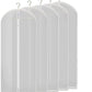 Clear Garment Storage Bags with Breathable Vinyl Acetate and Full Zipper, Set of 5