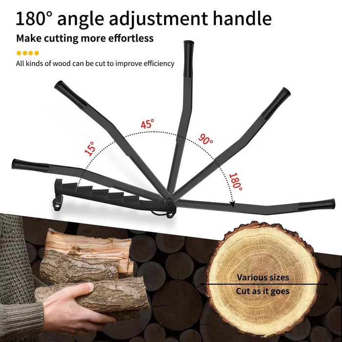 Hanging Carbon Steel Firewood Chopping Machine, Portable Wall Mounted Wood Splitter