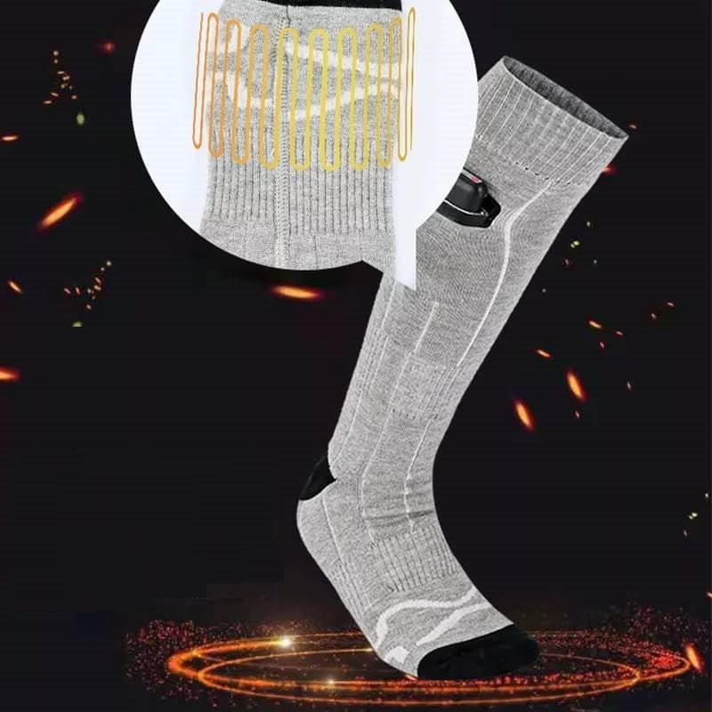 Heated Socks with Rechargeable Battery and Three Heat Settings, Sizes 4-16