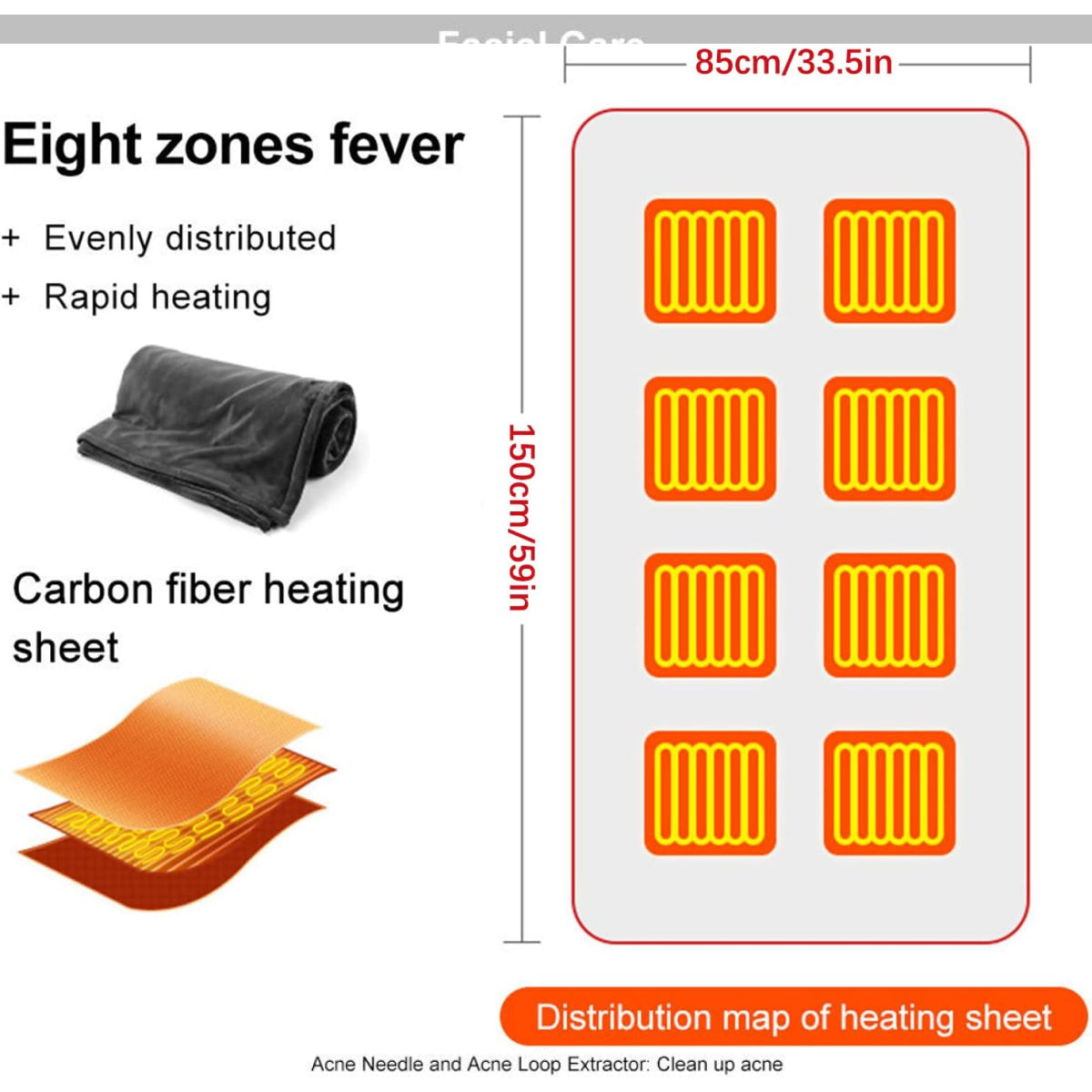 Heated Shawl with Three Temperature Settings and Zipper Closure, Machine Washable