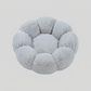Plush Pet Bed with Raised Petal Rim and Polyester Fill, Three Sizes Available