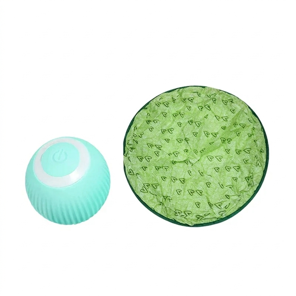Interactive Rolling Ball Cat Toy with Motion Sensor and Dual Mode
