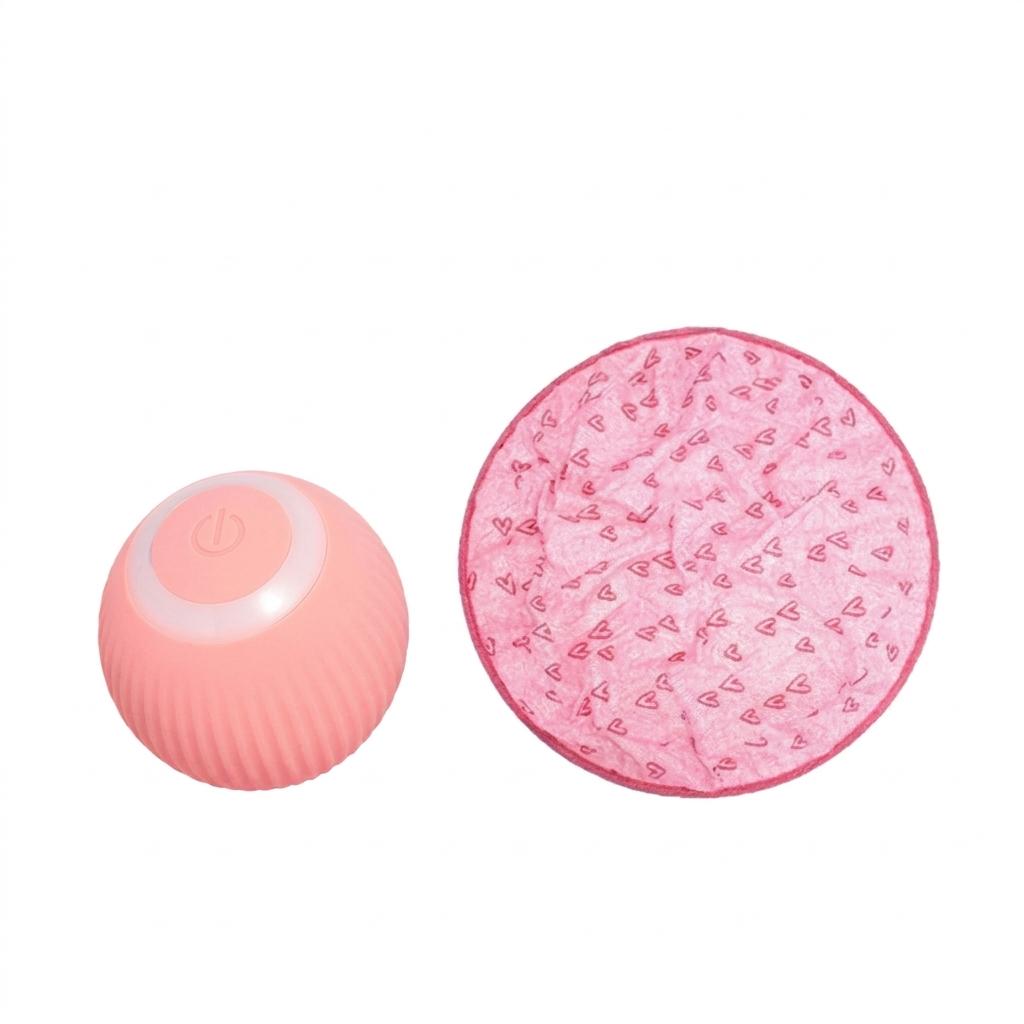 Interactive Rolling Ball Cat Toy with Motion Sensor and Dual Mode