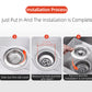 Push Button Sink Drain Strainer with Steel Basket and Silicone Seal
