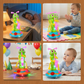 Spinning Saxophone Caterpillar Toy with LED Light Display and Music for Babies