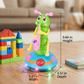 Spinning Saxophone Caterpillar Toy with LED Light Display and Music for Babies