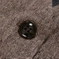 Sleeveless Waistcoat with Front Button Closure and Textured Surface, Brown Black Light Grey