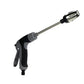 High Pressure Garden Hose Attachment with Dual Rotating Nozzles and Adjustable Spray Control