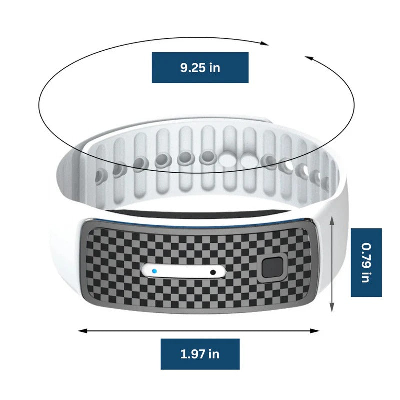 Ultrasonic Mosquito Repellent Bracelet with 7-Day Battery and USB Charging