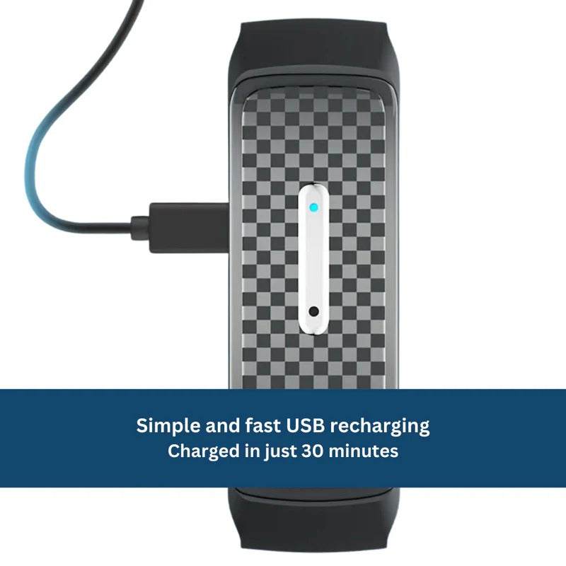 Ultrasonic Mosquito Repellent Bracelet with 7-Day Battery and USB Charging