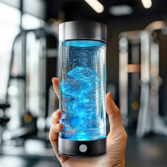 Hydrogen Water Bottle with Integrated Electrolysis Generator