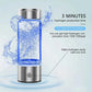 Hydrogen Water Bottle with Integrated Electrolysis Generator