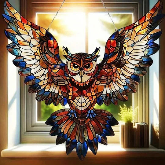 Sjbackyard Hummingbird Suncatcher Decorative Multicolor Window Hanging