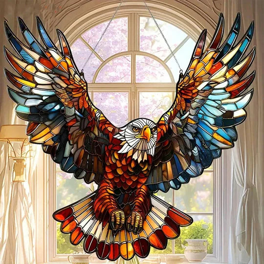 Sjbackyard Hummingbird Suncatcher Decorative Multicolor Window Hanging